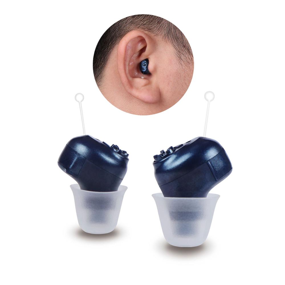 In-the-ear ITE custom hearing aid fitted by audiologist in Bijnor